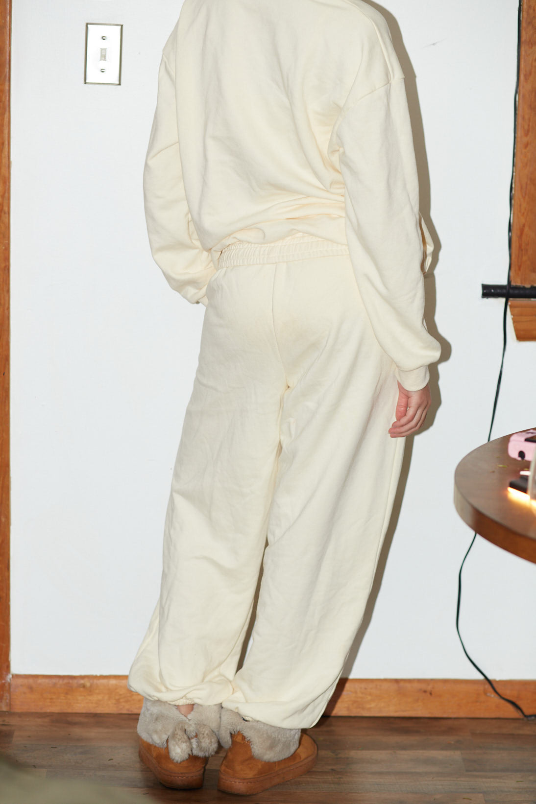 Oversized Cream Sweatpants